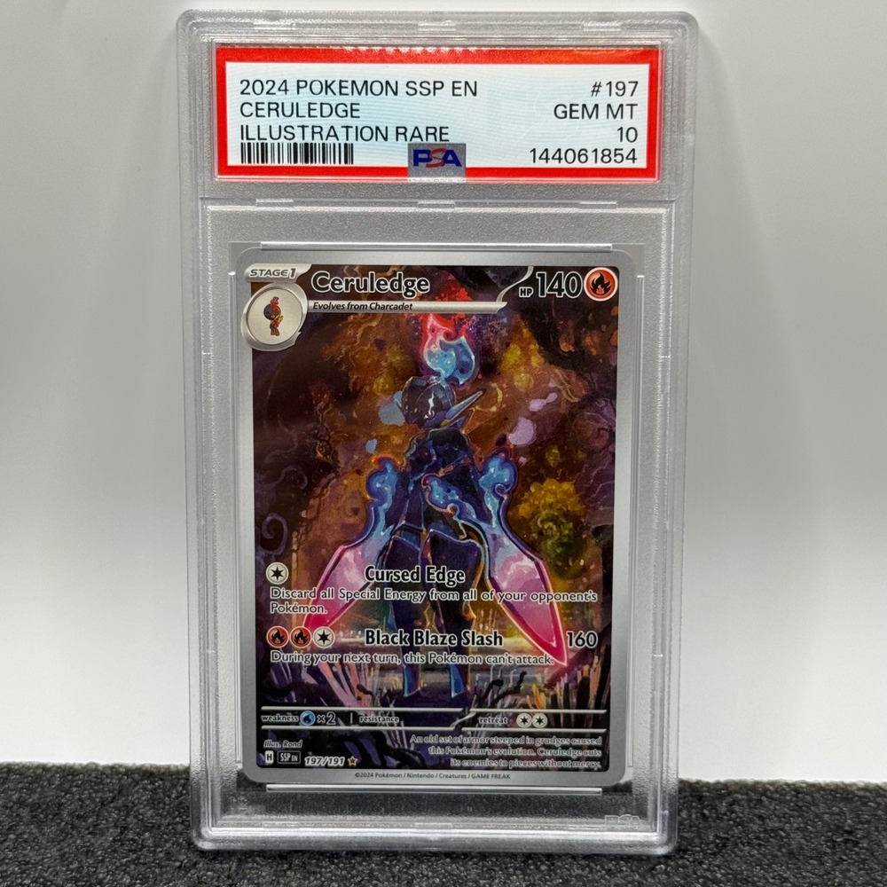2024 Pokemon Surging Sparks Ceruledge Illustration Rare 197/191 PSA 10 Gem Mint